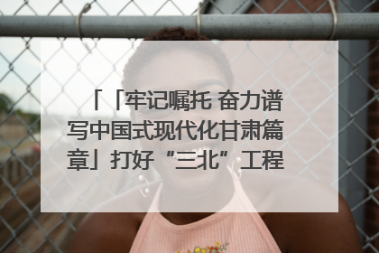 「牢记嘱托 奋力谱写中国式现代化甘肃篇章」打好“三北”工程攻坚战 筑牢国家西部生态安全屏障