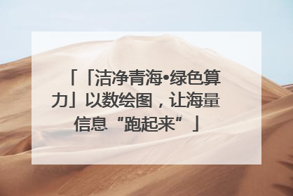 「洁净青海•绿色算力」以数绘图，让海量信息“跑起来”