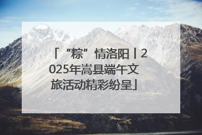 “粽”情洛阳丨2025年嵩县端午文旅活动精彩纷呈