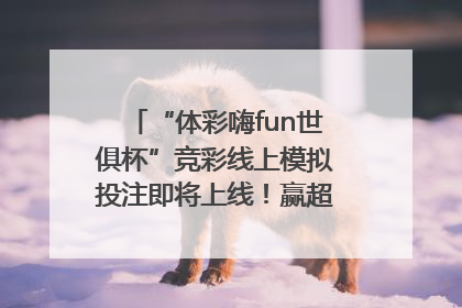 “体彩嗨fun世俱杯”竞彩线上模拟投注即将上线！赢超级大乐透体验券