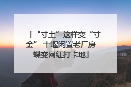 “寸土”这样变“寸金” 十堰闲置老厂房蝶变网红打卡地
