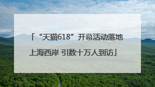 “天猫618”开幕活动落地上海西岸 引数十万人到访