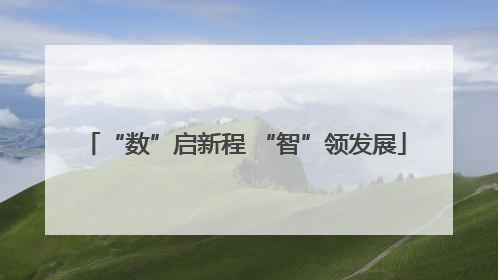 “数”启新程 “智”领发展