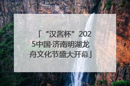 “汉酱杯”2025中国·济南明湖龙舟文化节盛大开幕