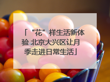 “花”样生活新体验 北京大兴区让月季走进日常生活