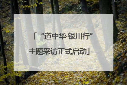 “道中华·银川行”主题采访正式启动