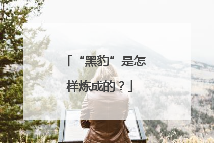“黑豹”是怎样炼成的？