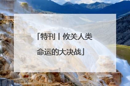 特刊丨攸关人类命运的大决战
