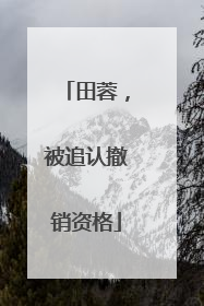 田蓉，被追认撤销资格
