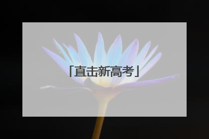 直击新高考
