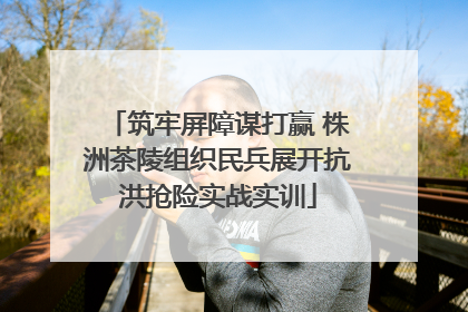 筑牢屏障谋打赢 株洲茶陵组织民兵展开抗洪抢险实战实训