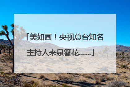 美如画！央视总台知名主持人来泉簪花……