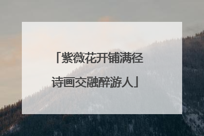 紫薇花开铺满径 诗画交融醉游人