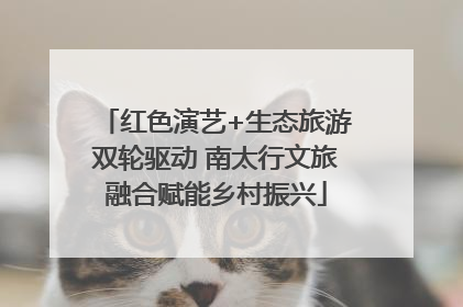红色演艺+生态旅游双轮驱动 南太行文旅融合赋能乡村振兴