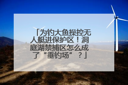 为钓大鱼操控无人艇进保护区！洞庭湖禁捕区怎么成了“垂钓场”？