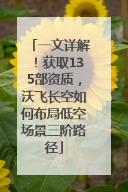 一文详解！获取135部资质，沃飞长空如何布局低空场景三阶路径