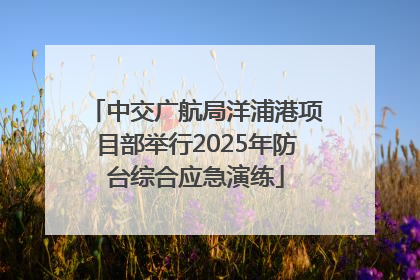 中交广航局洋浦港项目部举行2025年防台综合应急演练