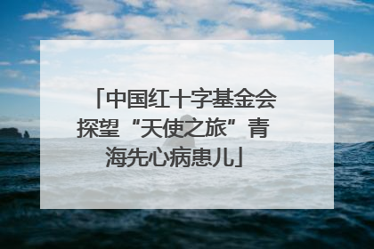 中国红十字基金会探望“天使之旅”青海先心病患儿