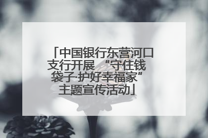 中国银行东营河口支行开展 “守住钱袋子·护好幸福家”主题宣传活动