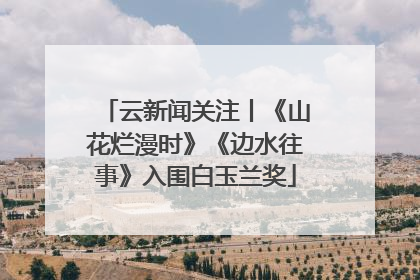 云新闻关注丨《山花烂漫时》《边水往事》入围白玉兰奖