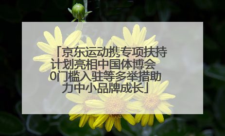 京东运动携专项扶持计划亮相中国体博会 0门槛入驻等多举措助力中小品牌成长