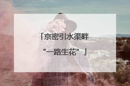 京密引水渠畔“一路生花”