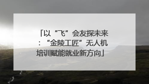 以“飞”会友探未来：“金陵工匠”无人机培训赋能就业新方向