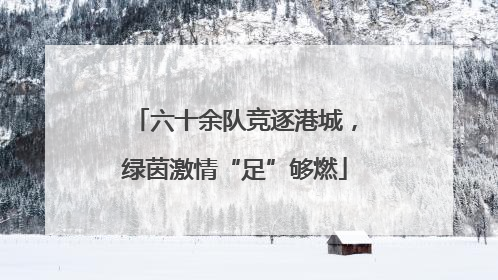 六十余队竞逐港城，绿茵激情“足”够燃