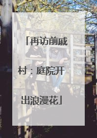 再访前戚村：庭院开出浪漫花