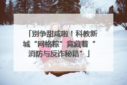 别争甜咸啦！科教新城“网格粽”竟藏着“消防与反诈秘籍”