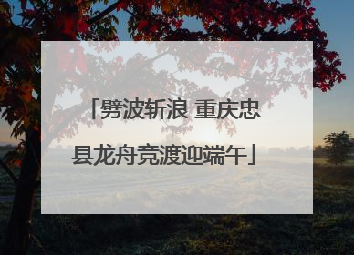 劈波斩浪 重庆忠县龙舟竞渡迎端午
