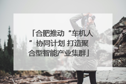 合肥推动“车机人”协同计划 打造聚合型智能产业集群