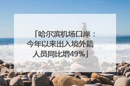 哈尔滨机场口岸：今年以来出入境外籍人员同比增49%