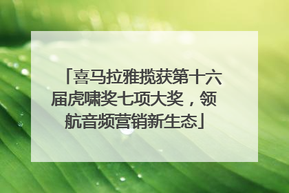 喜马拉雅揽获第十六届虎啸奖七项大奖，领航音频营销新生态