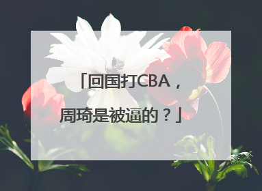 回国打CBA，周琦是被逼的？