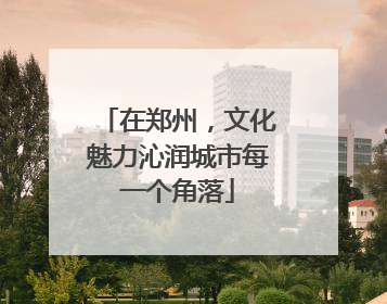 在郑州，文化魅力沁润城市每一个角落