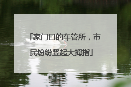 家门口的车管所，市民纷纷竖起大拇指