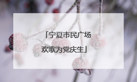 宁夏市民广场欢歌为党庆生