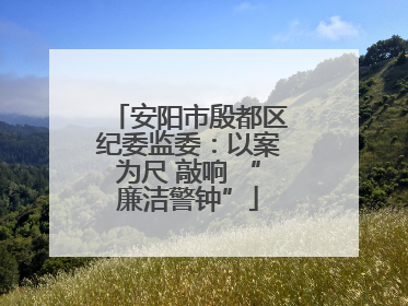 安阳市殷都区纪委监委：以案为尺 敲响 “廉洁警钟”