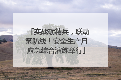 实战砺精兵，联动筑防线！安全生产月应急综合演练举行