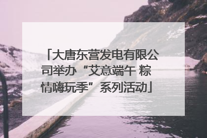 大唐东营发电有限公司举办“艾意端午 粽情嗨玩季”系列活动
