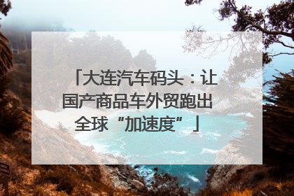 大连汽车码头：让国产商品车外贸跑出全球“加速度”