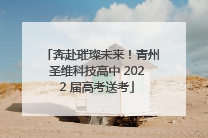奔赴璀璨未来！青州圣维科技高中 2022 届高考送考