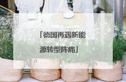 德国再遇新能源转型阵痛