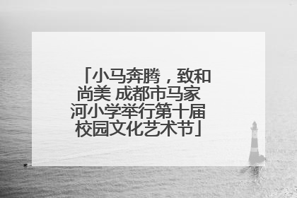 小马奔腾，致和尚美 成都市马家河小学举行第十届校园文化艺术节