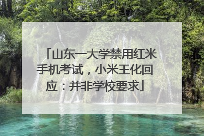 山东一大学禁用红米手机考试，小米王化回应：并非学校要求