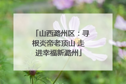山西潞州区：寻根炎帝老顶山 走进幸福新潞州