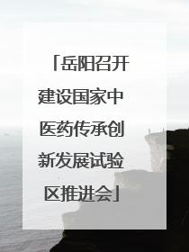 岳阳召开建设国家中医药传承创新发展试验区推进会