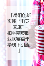 岳阳创新实践“电竞+文旅” 和平精英职业联赛嘉年华线下引流