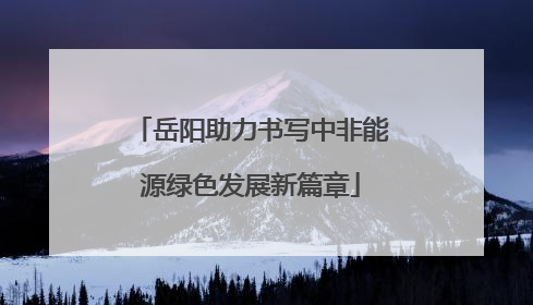 岳阳助力书写中非能源绿色发展新篇章